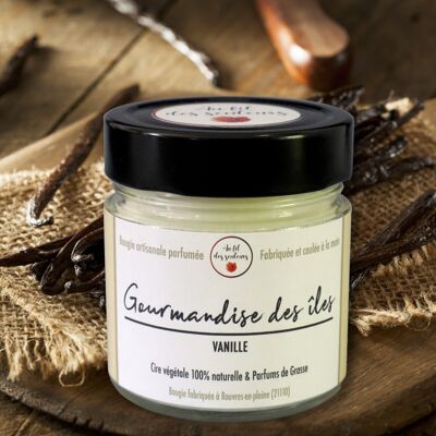 Vanilla scented candle (Gourmandise des îles)