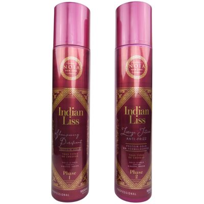 NOIA HAARGLÄTTUNG – INDISCHE LISS – AMLA-ÖL, KAVIAR & INDISCHER GINSENG – PROTEIN GOLD – 2 X1000ML