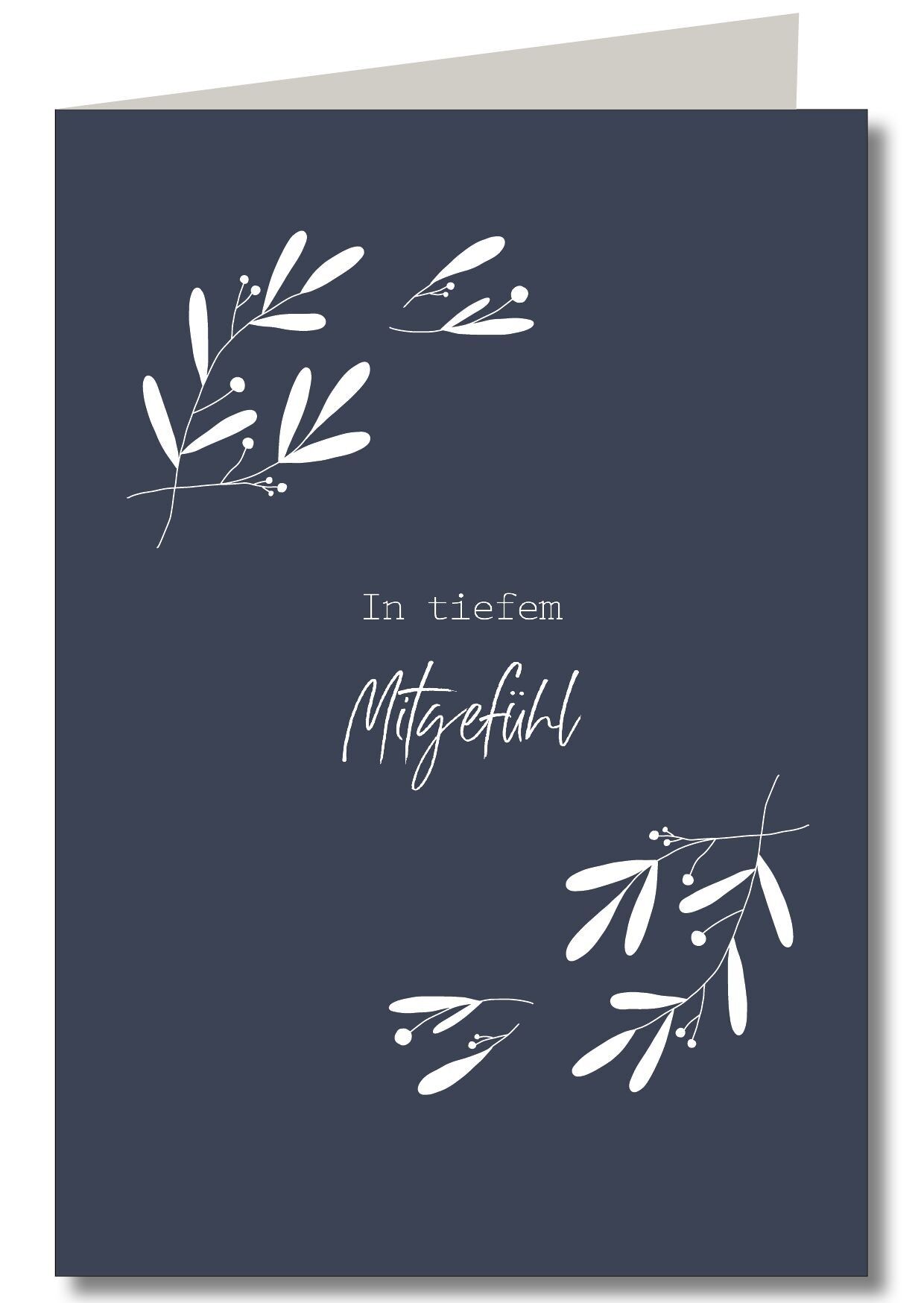 In tiefem Mitgefühl blau