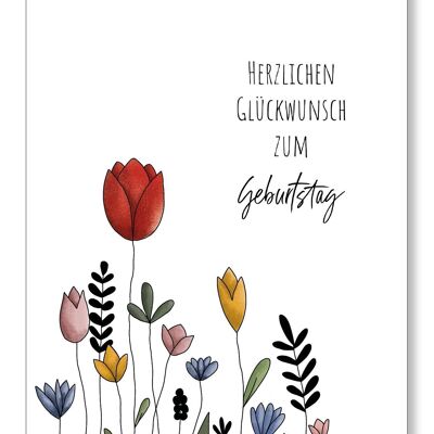 Blumenwiese Geburtstag