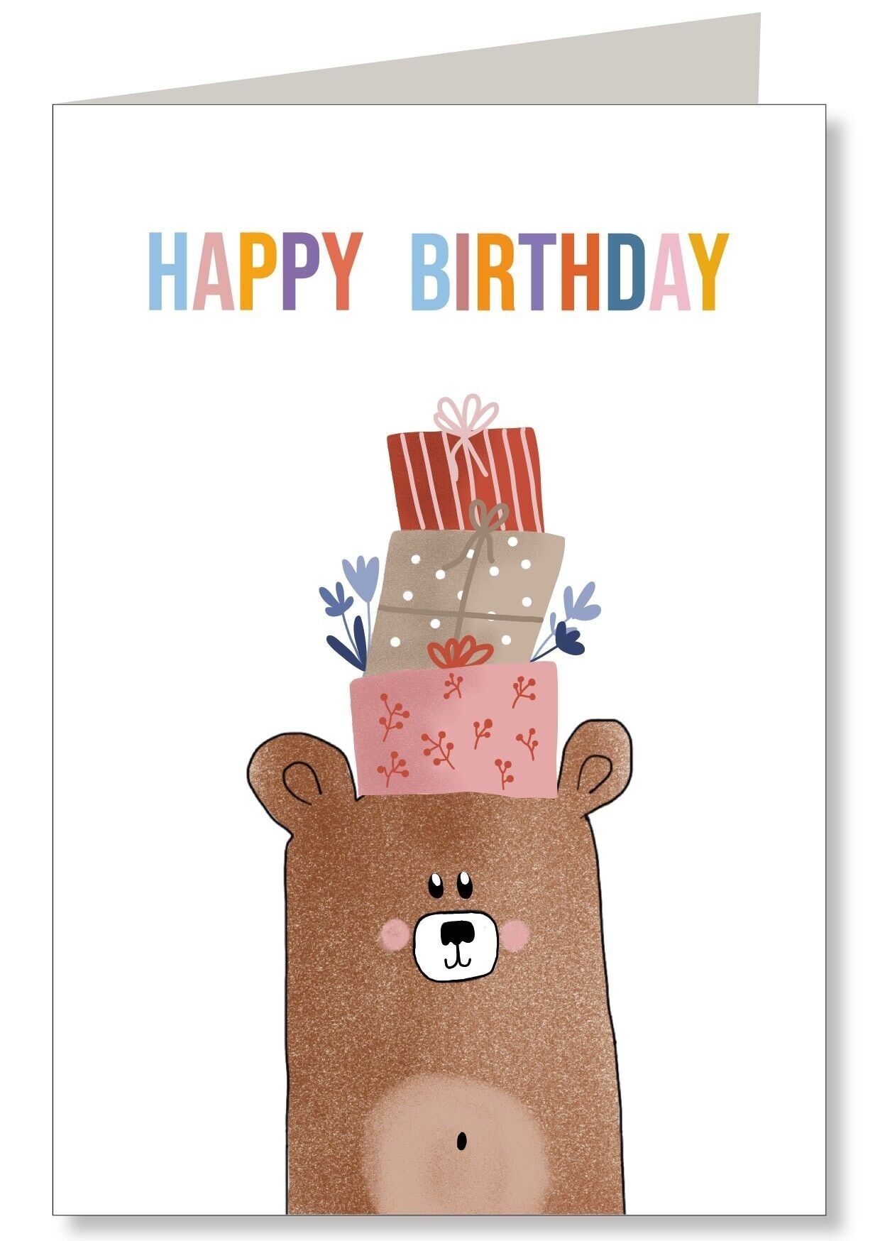 Grande orso con regali