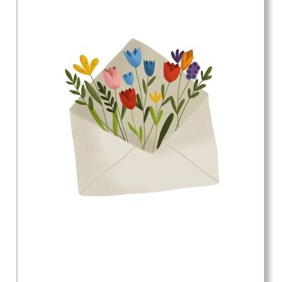 carta de flores