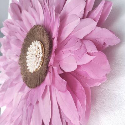 Juju hat rose pastel et coquillages - 50 cm