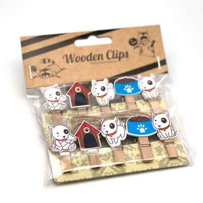 wooden clip dogs