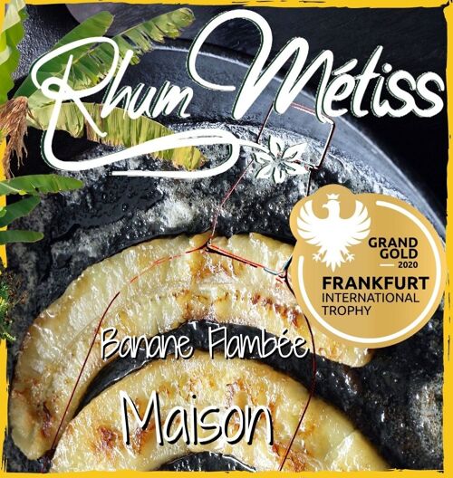 Rhum arrangé Métiss Banane Flambée Maison 23,7°