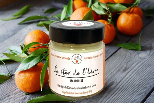 Bougie parfumée Mandarine (La star de l’hiver)