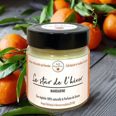 Bougie parfumée Mandarine (La star de l’hiver)