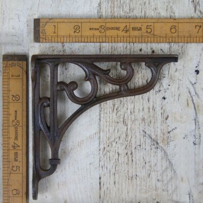 Shelf Bracket HERITAGE Cast Antique Iron 6.0" x 6.0"