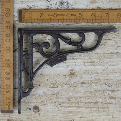 Shelf Bracket GNER Cast Ant Iron 7.0" x 7.75" / 180 x 195mm