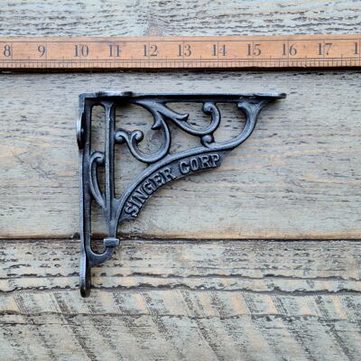 Shelf Bracket SINGER CORP Cast Iron 150 x 150mm / 6" x 6"