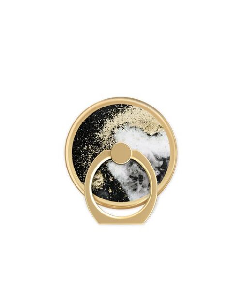 Magnetic Ring Mount Black Galaxy Marble