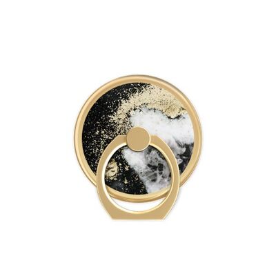 Magnetic Ring Mount Black Galaxy Marble