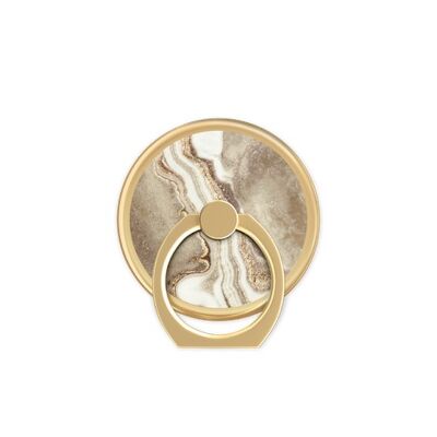 Anello magnetico con supporto in marmo dorato