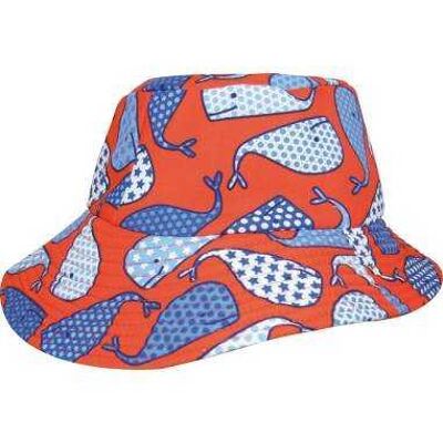 Chapeau anti uv bébé et enfant Balinou rouge