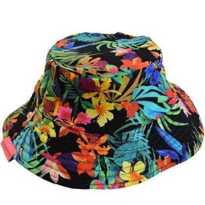 Gorro anti-uv Tropic colorido y floral