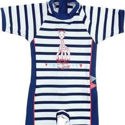 Combi anti UV bébé garçon Sophie en croisière rayé bleu marine