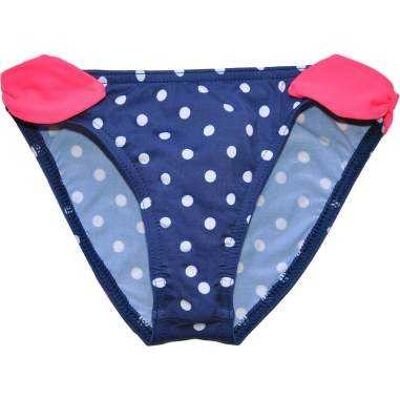 Culotte de bain anti-UV Marinella à pois blanc