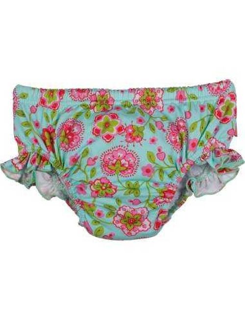 Buy wholesale Floral anti-UV swimming swimsuit with thigh ruffles
