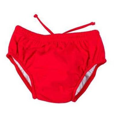 Red Romeo diaper swimsuit