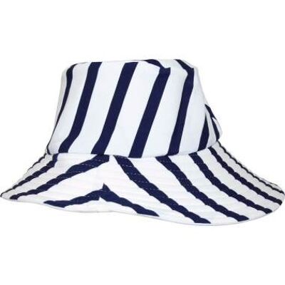 Cappello da crociera anti-UV a righe blu navy Sophie La Girafe