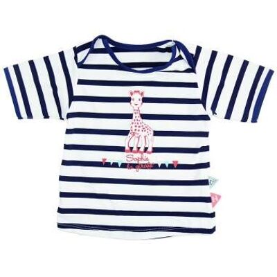 Anti-uv unisex baby T-shirt Sophie in a striped sailor cruise