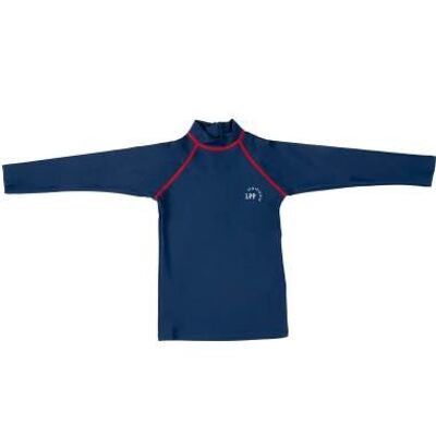 Marineblaues Langarm-Anti-UV-T-Shirt für Kinder von Balinou