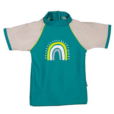 T-shirt con protezione UV a maniche corte per bambini Java Blu anatra