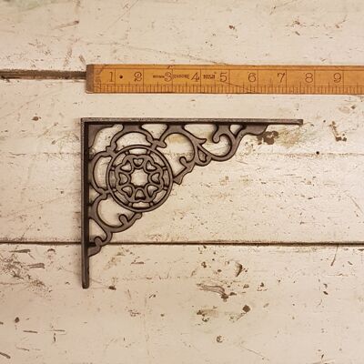 Shelf Bracket COBWEB Design Cast Ant Iron 6" x 8"