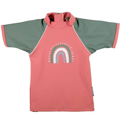 Java children's short-sleeved anti-UV t-shirt Powder pink