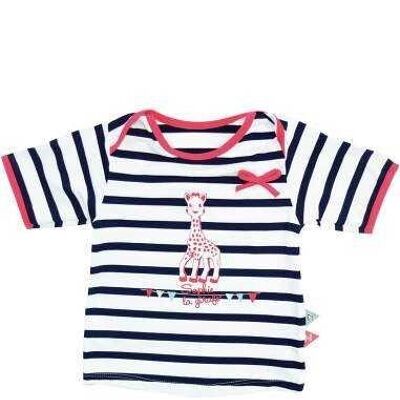 Tee shirt anti uv bébé fille Sophie en croisière rayé marine