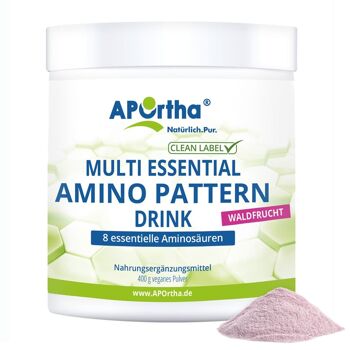 Amino Pattern Amino Acid Drink - Fruit de la forêt - 400 g de poudre végétalienne 1