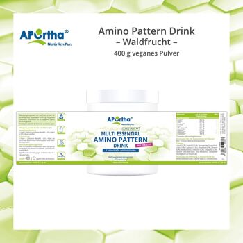 Amino Pattern Amino Acid Drink - Fruit de la forêt - 400 g de poudre végétalienne 5