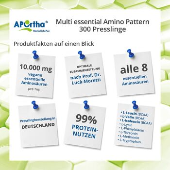 Multi Essential Amino Pattern - 300 pastilles végétaliennes 2