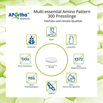 Multi Essential Amino Pattern - 300 pastilles végétaliennes 3