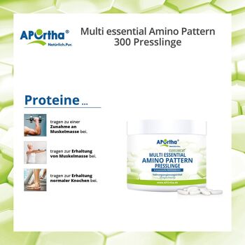 Multi Essential Amino Pattern - 300 pastilles végétaliennes 4