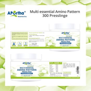 Multi Essential Amino Pattern - 300 pastilles végétaliennes 5