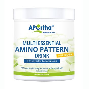 Amino Pattern Premium Drink - Pina Colada - 400 g de poudre végétalienne 1