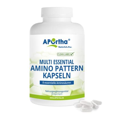 Multi esencial Amino Pattern 500 mg - 300 cápsulas veganas