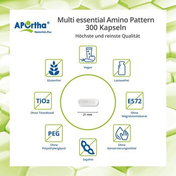 Multi Essential Amino Pattern 500 mg - 300 gélules végétaliennes 3
