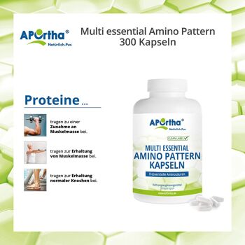 Multi Essential Amino Pattern 500 mg - 300 gélules végétaliennes 4
