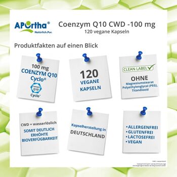 Coenzyme Q10 CWD -100 mg - 120 gélules végétaliennes 2