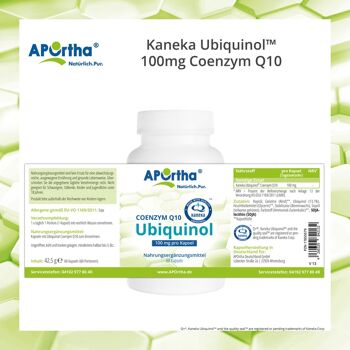 Kaneka Ubiquinol™ 100mg Coenzyme Q10 - 60 Gélules 4