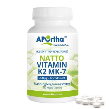 Natto Vitamine K2 MK-7 Cyclo® 200 µg - 190 Comprimés Végétaliens 1