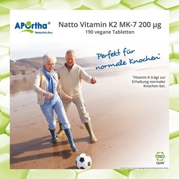 Natto Vitamine K2 MK-7 200 µg - 365 comprimés végétaliens - GRANDE BOÎTE 8