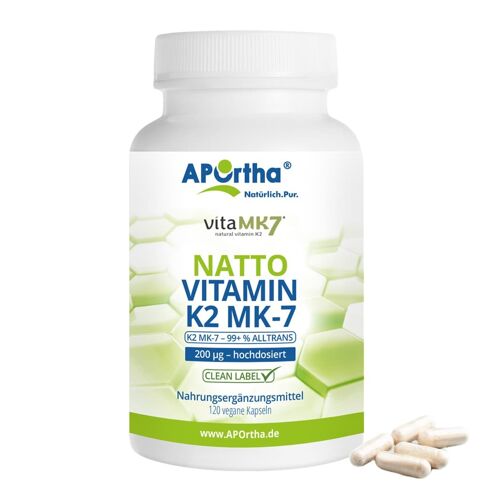 vitaMK7® - Natto Vitamin K2 MK-7 - 200 µg - 120 vegane Kapseln