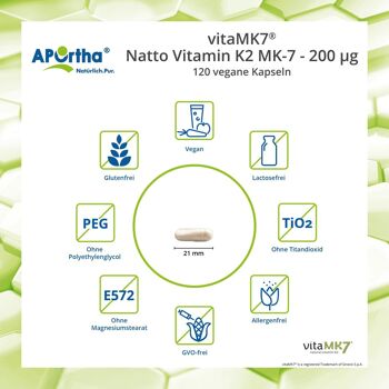 vitaMK7® - Natto Vitamine K2 MK-7 - 200 µg - 120 gélules végétaliennes 3