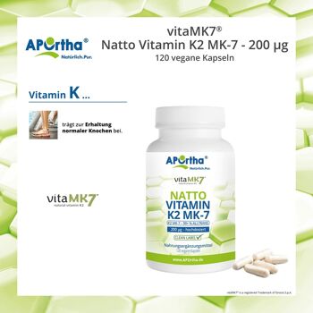 vitaMK7® - Natto Vitamine K2 MK-7 - 200 µg - 120 gélules végétaliennes 4