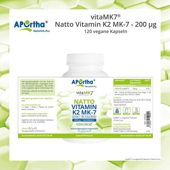 vitaMK7® - Natto Vitamine K2 MK-7 - 200 µg - 120 gélules végétaliennes 5