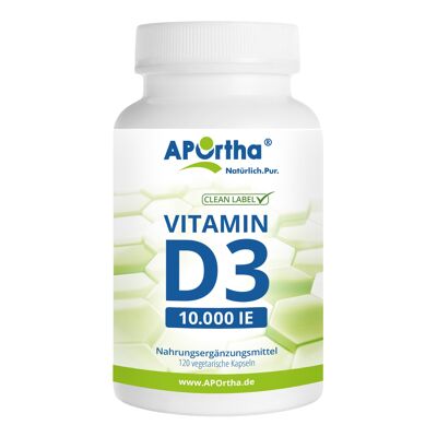 Vitamine D3 Dépôt 10 000 UI - 250 µg - 120 gélules végétales