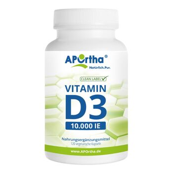 Vitamine D3 Dépôt 10 000 UI - 250 µg - 120 gélules végétales 1